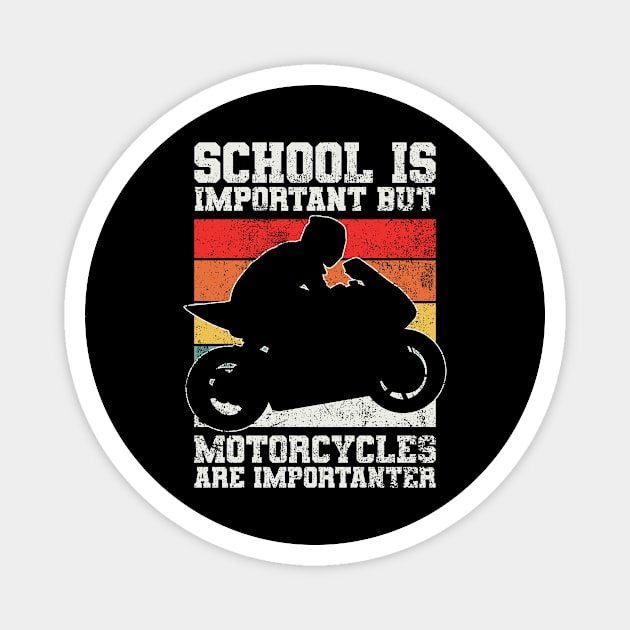 Motorcycle Motorcyclist Magnet by KAWAIITEE